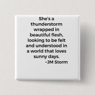 Sie ist ein Gewitter Button