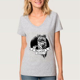 Sie ist ein schlechtes Mama Alpaka T-Shirt