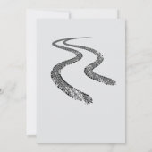 Sie ist ein schnelles, festlich rosa Rennwagen zum Einladung (Rückseite)