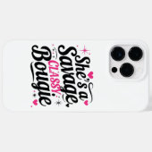 Sie ist ein sparsames, kluges Bougie - Sassy Zitat Case-Mate iPhone Hülle (Rückseite (Horizontal))