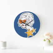 Sie ist ein Star Retro Style Große Wanduhr (Zuhause)