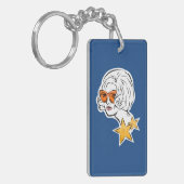 Sie ist ein Star Retro Style Schlüsselanhänger (Vorderseite links)