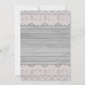 Sie ist ein wilder ONE Fuchs und Blume zum Geburts Einladung (Rückseite)