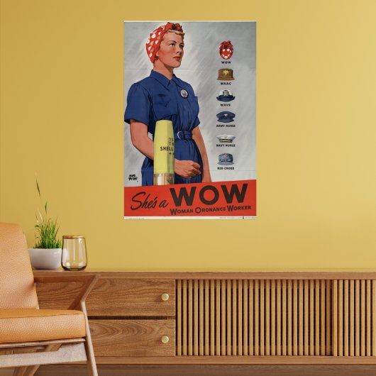 Sie ist ein WOW Poster (Wohnzimmer 2)
