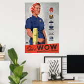Sie ist ein WOW Poster (Heimbüro)