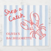 Sie ist eine Fang Bachelorette Schaumweinetikett (Einzelnes Label)