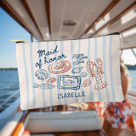 Sie ist eine Fisch-Meeresfrüchte-Bachelorette Zubehörtasche