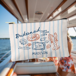 Sie ist eine Fisch-Meeresfrüchte-Bachelorette Zubehörtasche