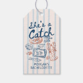 Sie ist eine Fisch-Meeresfrüchte-Küste Bachelorett Geschenkanhänger (Vorderseite)