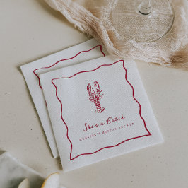 Sie ist eine Fresse | Hummer-Brautparty an der Küs Serviette