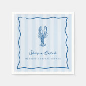 Sie ist eine Fresse | Hummer-Brautparty an der Küs Serviette (Vorderseite)