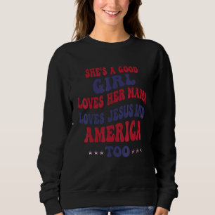 Sie ist eine gute Liebe ihrer Mama-Lieben Jesus un Sweatshirt