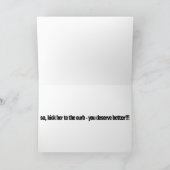 Sie ist eine harte Pille zum Schlucken, Kick to th Karte (Innenseite)