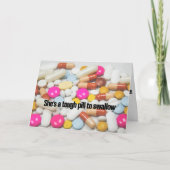 Sie ist eine harte Pille zum Schlucken, Kick to th Karte (Vorderseite)