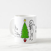 Sie ist eine Hexe, die ich sie hasse Kaffeetasse (Vorderseite Links)