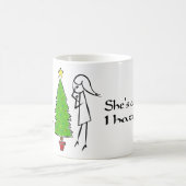 Sie ist eine Hexe, die ich sie hasse Kaffeetasse (Mittel)