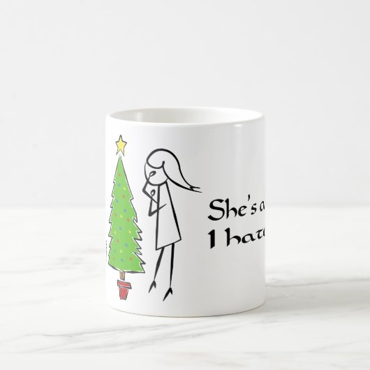 Sie ist eine Hexe, die ich sie hasse Kaffeetasse (Mittel)