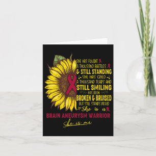 Sie ist eine Hirnaneurysma-Kriegerin, die ich bin Karte