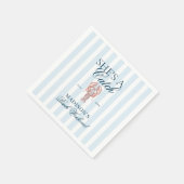 Sie ist eine Hummer-Bachelorette Serviette (Ecke)