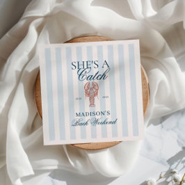 Sie ist eine Hummer-Bachelorette Serviette