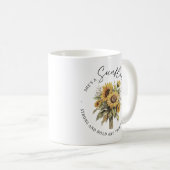 Sie ist eine Inspiration für Sonnenblumen Kaffeetasse (VorderseiteRechts)