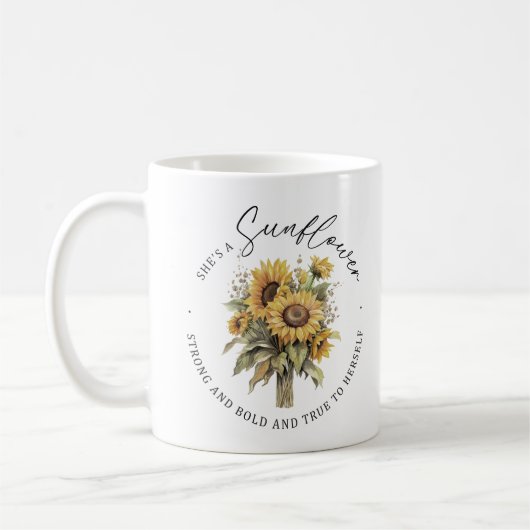 Sie ist eine Inspiration für Sonnenblumen Kaffeetasse (Links)