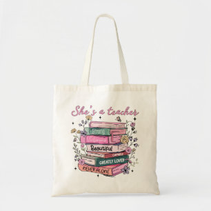 Sie ist eine Lehrerbuchbibel Tragetasche