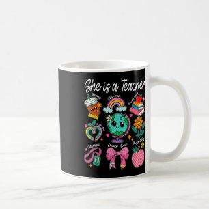 Sie ist eine Lehrerin Kokette Schleife Froher erst Kaffeetasse