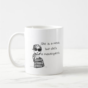 Sie ist eine Motivierend Zazzle-Kaffee-Tasse Kaffeetasse
