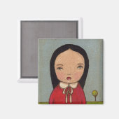 Sie ist eine Puppe Magnet (Vorderseite/Rückseite)