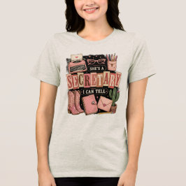 Sie ist eine Sekretärin, das kann ich sagen Vintag Tri-Blend Shirt