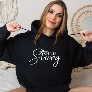 Sie ist eine starke religiöse Christliche Hoodie