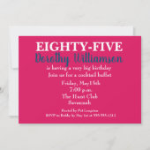 Sie ist eine überraschende Einladung zur Geburtsta (Vorderseite)