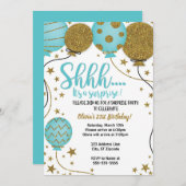 Sie ist eine überraschende Party Einladung (Vorne/Hinten)