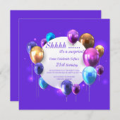 Sie ist eine Überraschung! Einladung (Vorne/Hinten)