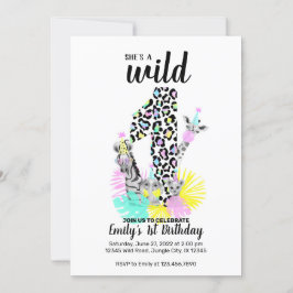 Sie ist eine Wild ONE Einladung zum 1. Geburtstag