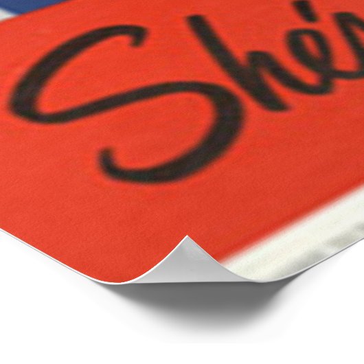 Sie ist eine WOW Poster (Ecke)