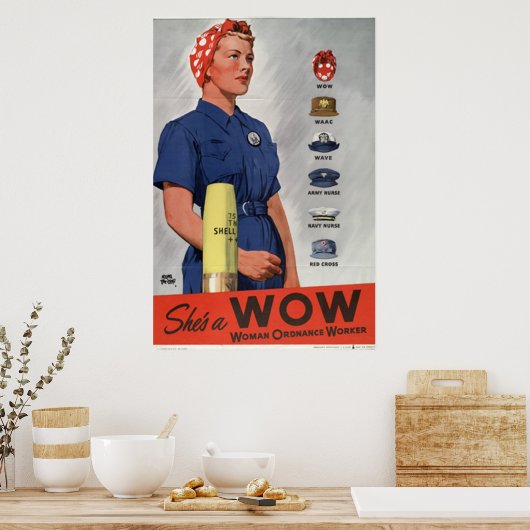 Sie ist eine WOW Poster (Küche)