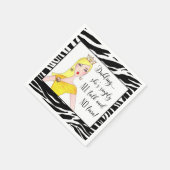 "Sie ist einfach ALLES und NO Tiara!" Serviette (Ecke)