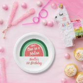 Sie ist eins in einem Melon, Watermelon Rainbow Bi Pappteller (Party)