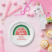 Sie ist eins in einem Melon, Watermelon Rainbow Bi Pappteller (Party)