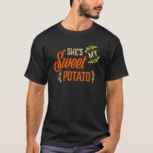 Sie ist Erntedank meiner Süßkartoffelpaare T-Shirt (Vorderseite)