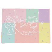 Sie ist erschossen! Eiscreme-Brautparty Große Geschenktüte (Vorderseite)