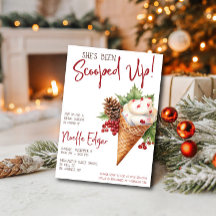 Sie ist erschossen! Weihnachtscreme-Dusche