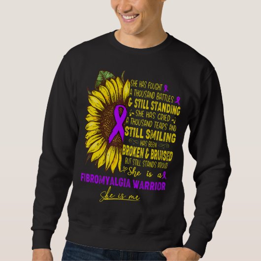 Sie ist Fibromyalgie-Kriegerin und ich Sweatshirt (Vorderseite)