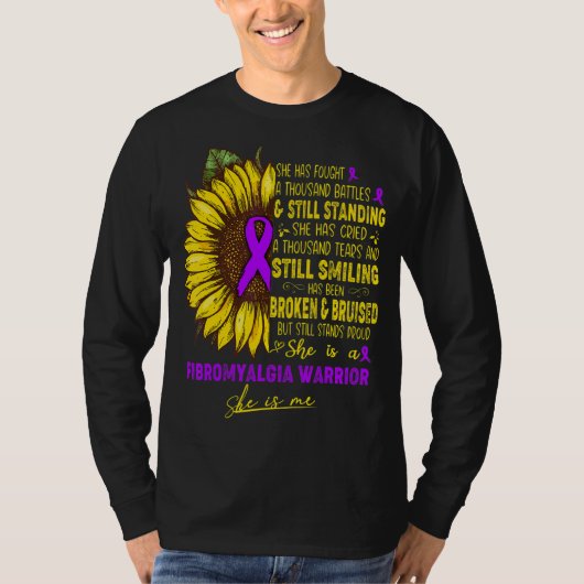Sie ist Fibromyalgie-Kriegerin und ich T-Shirt (Vorderseite)