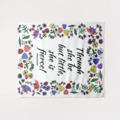 Sie ist fierce Large Wandteppich (Vorderseite (Horizontal))