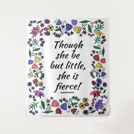 Sie ist fierce Large Wandteppich (Vorderseite)