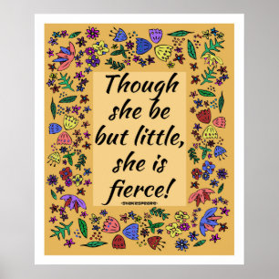 Sie ist fierce poster