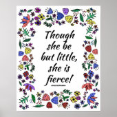 Sie ist fierce poster (Vorne)